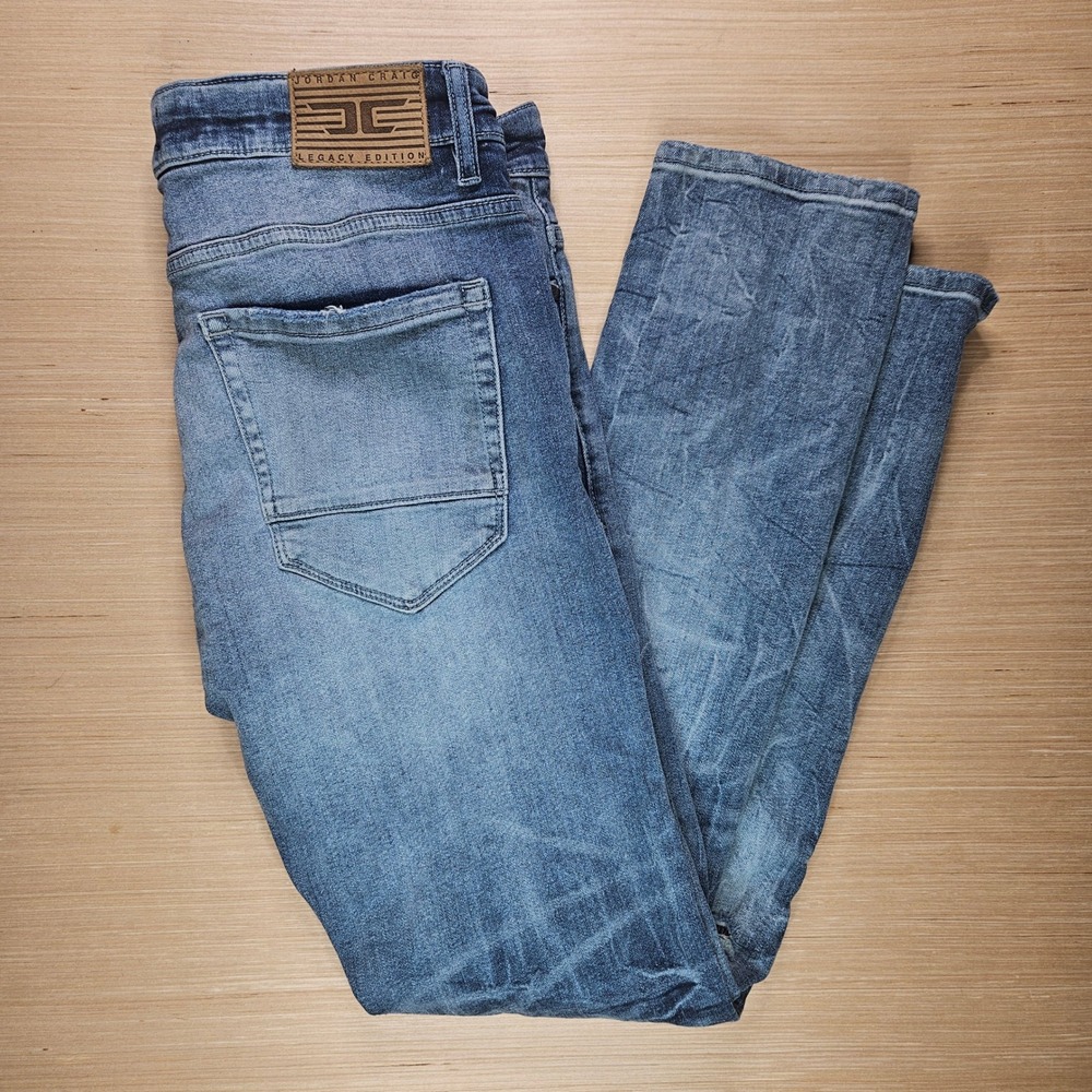 Jordan Craig Aaron Jeans Men 32x32 Fit 32x31 Distressed Legacy Edition Denim